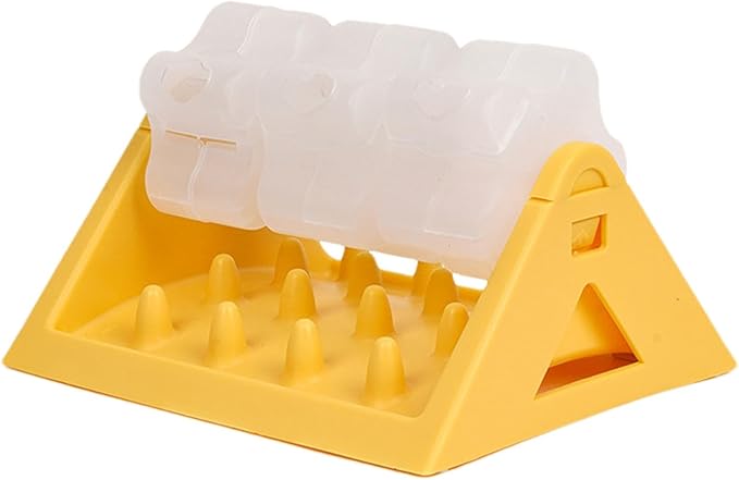 Comedero Interactivo Puzzle para Conejos — Rodillo Giratorio 360° con Base Rectangular Estable
