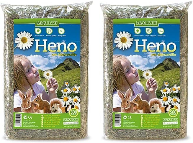 Heno Arquivet con Manzanilla para Conejos (Pack de 2)