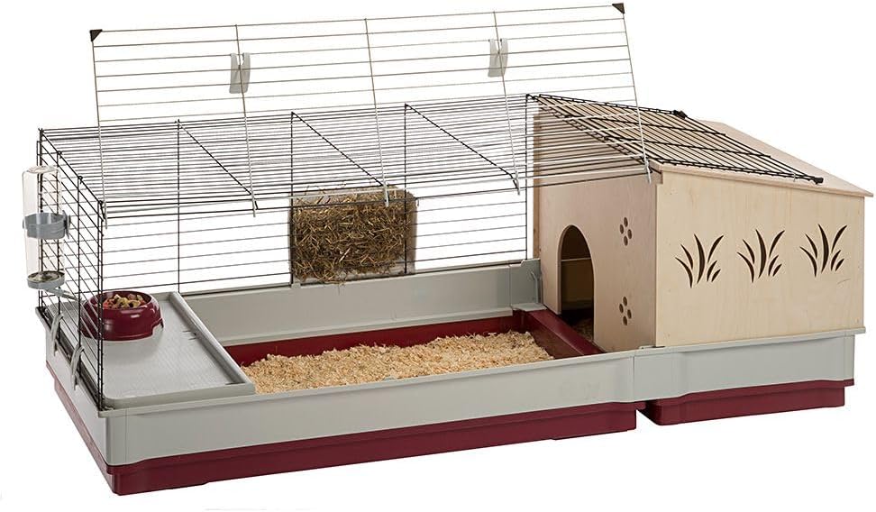 Ferplast Krolik 140 Plus Jaula Conejos Eco-Sostenible 142x60x50 cm