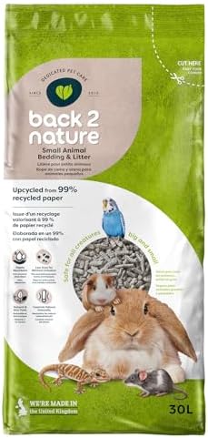 Back-2-Nature — Lecho Ecológico de Papel para Conejos y Pequeños Animales (30 L)