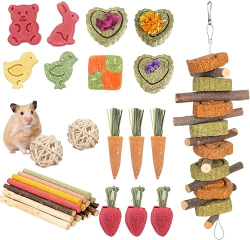 Set de Juego Aoksily 42-en-1 para Salud Dental de Roedores