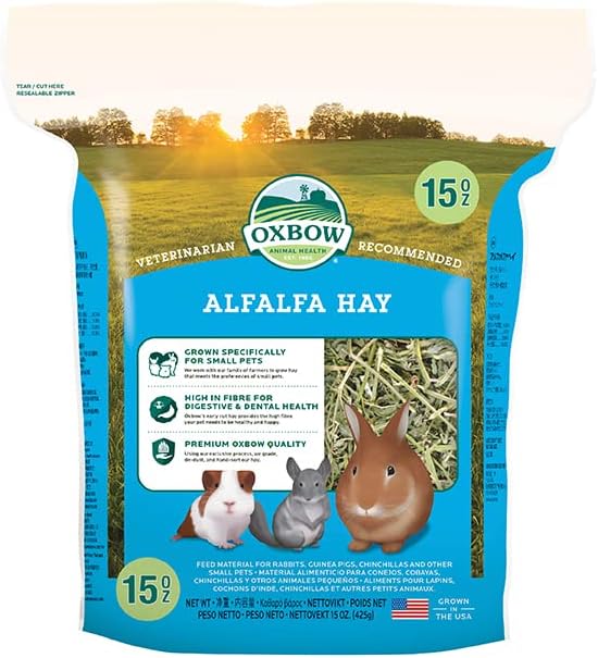 Oxbow Heno de Alfalfa 425g — Ideal para Gazapos y Conejas Lactantes