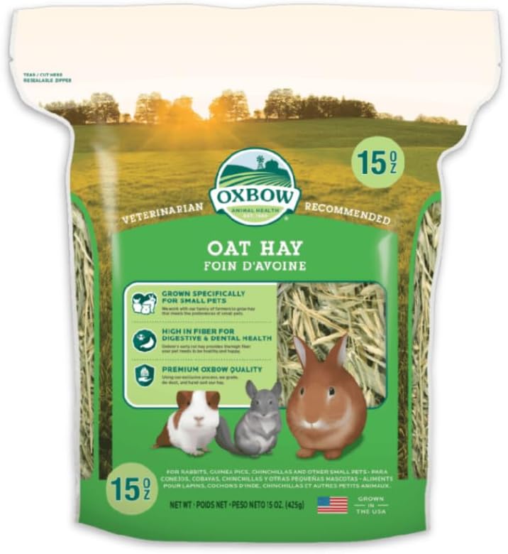 Oxbow Heno de Avena 425g — Complemento Crujiente para Conejos