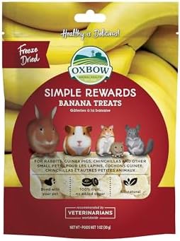 Plátano Liofilizado Oxbow Simple Rewards para Mascotas