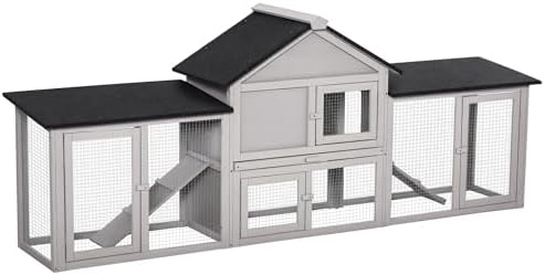 Villa Exterior PawHut XXL: Espacio y Protección para tus Conejos