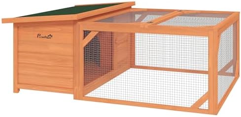 Jaula para Conejos Enanos: Confort y Seguridad en Madera de Abeto