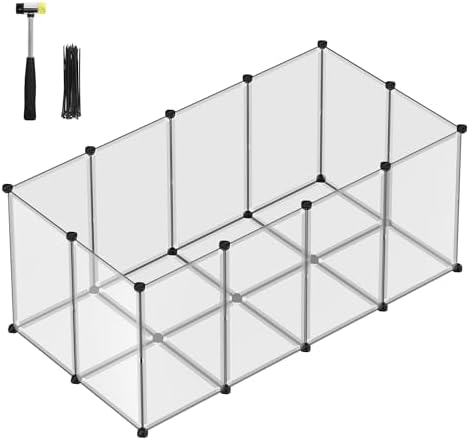 Parque Modular Transparente SONGMICS con Base
