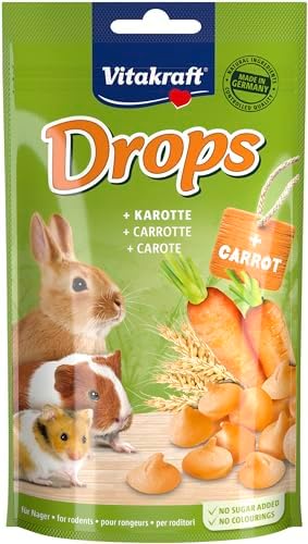 Snacks Vitakraft Drops con Zanahoria para Conejos