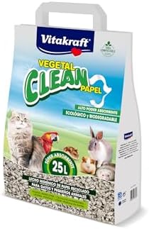 Lecho de Papel Prensado Vitakraft Vegetal Clean en Pellets